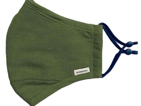 Reusable Cloth Face Mask - Olive For Sale