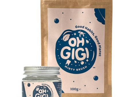 OhGiGi Organic Toothpowder - Minty Brush For Discount