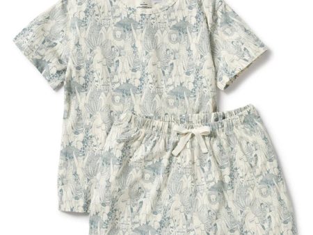 Wilson & Frenchy Organic Cotton Women s Short Sleeved Pyjamas - Hello Friends Online now