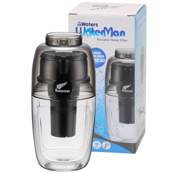 Mini Waterman Water Filter Bottle 600ml - Black Sale