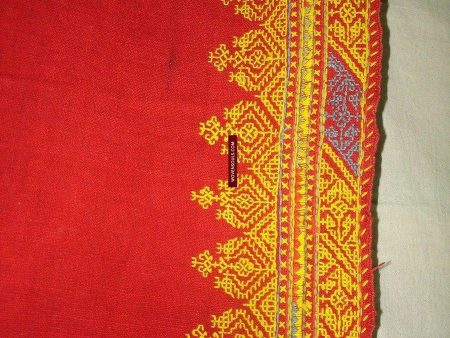 664  Rajasthan Wedding Shawl double sided - Palindrome - embroidery Online now