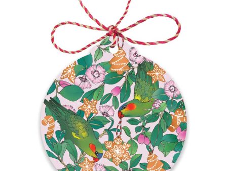 Earth Greetings Christmas Gift Tags - Lorikeets & Lilly Pilly 8pk Supply