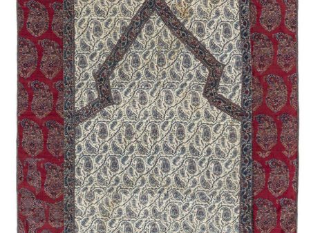 1470 Antique Kashmir Pashmina Prayer Niche Composite Rug Mat Fashion