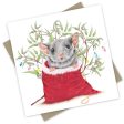 Popcorn Blue Leadbeaters Possum Christmas Card Supply