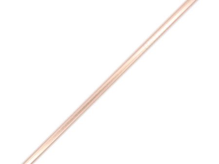 Stainless Steel Straw Rose Gold 6mm - Straight For Cheap