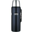 Thermos King Stainless Steel Vacuum Insulated Flask 1.2L - Midnight Blue Fashion