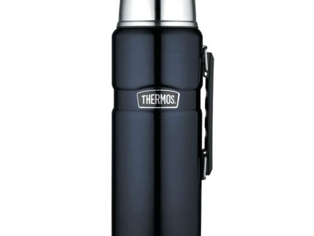 Thermos King Stainless Steel Vacuum Insulated Flask 1.2L - Midnight Blue Fashion