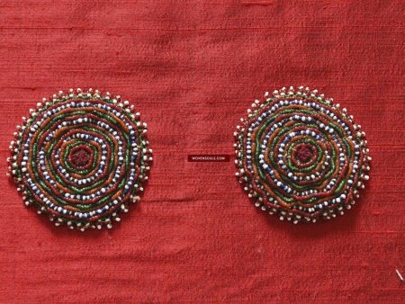 1088 Antique Rabari Beaded Hair Ornaments Cheap