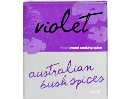 Australian Bush Spices - Violet Sweet Cooking Blend 80g (cardboard box) on Sale