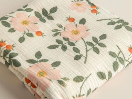 Snug as a Bub & Co. Organic Swaddle - Roses Sauvages Online now