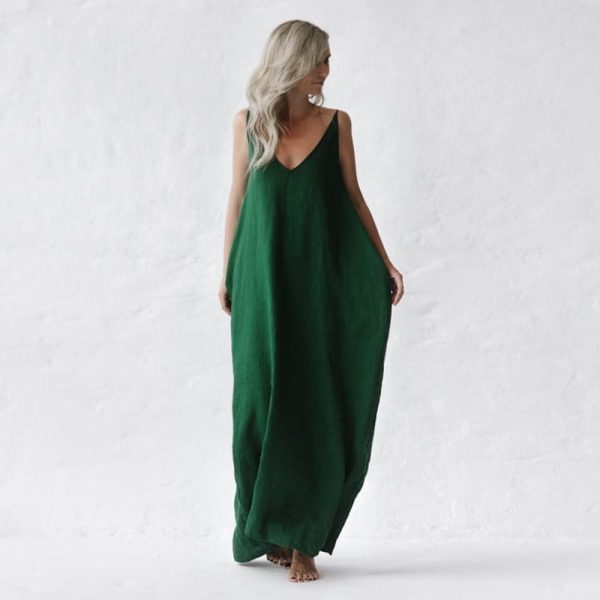 Seaside Tones Nanami Maxi Dress - Green on Sale