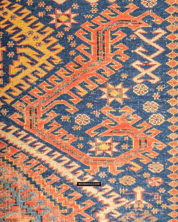 1379 Antique Dragon Soumac Rug on Sale