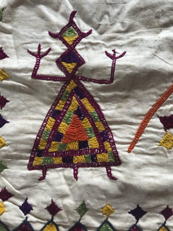 1200 Vintage Kutch Embroidery Home Decor Textile For Cheap