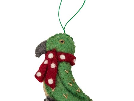 Fairtrade Felt Christmas Decoration - Kea Parrot For Discount