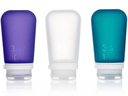 GoToob+ Large Refillable Travel Bottle 100ml - Multicolour 3pk Online Sale