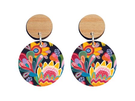 Aero Designer Earrings - Fantasy Flora Sale