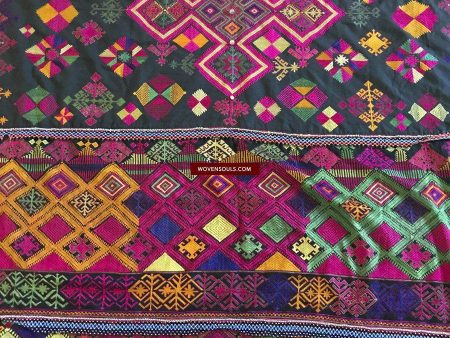 1380 Vintage Kohistan Textile Wedding Shawl  MASTERPIECE Fashion