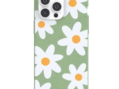 Pela Eco-Friendly Phone Case iPhone 14 Pro MAX - Sage Green Daisy Sale