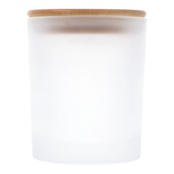 Frosted Glass Jar with Bamboo Lid 250ml Online Hot Sale