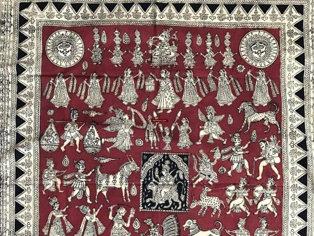 439 Mata Ni Pachedi Kalamkari Art Painting Online