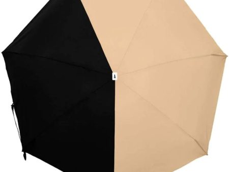 ANATOLE Two Toned Micro Umbrella Beige & Black ALICE Hot on Sale