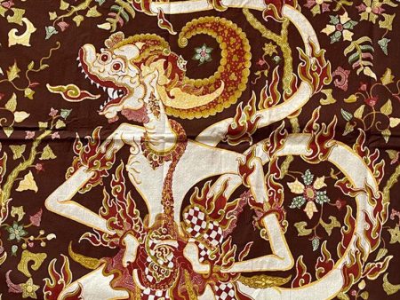 1748 Indonesian Hindu Art - Hanuman - Cirebon Wayang Batik Hot on Sale