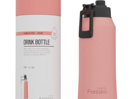 Fressko Insulated Stainless Steel Bottle CORE 1L  Sip Lid Supply