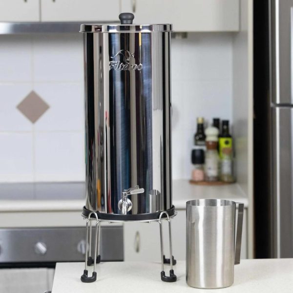 Filteroo Superoo 16L Stainless Steel Gravity Water Filter with Fluoride Removal Fashion