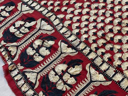 1364 Antique Sindh Odhana Abochani Shawl on Sale