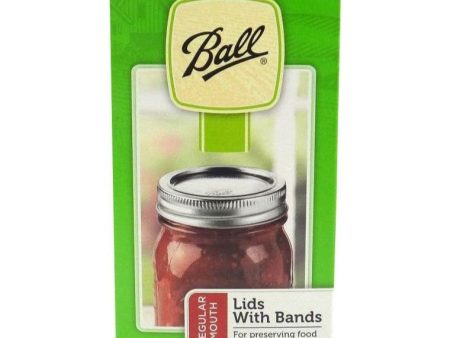 Ball Mason Regular Mouth Canning Lid with Band - Pack of 12 Cheap