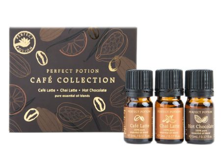 Perfect Potion Essential Oil Collection Cafe TRIO (cafe latte, chai, hot chocolate) Cheap