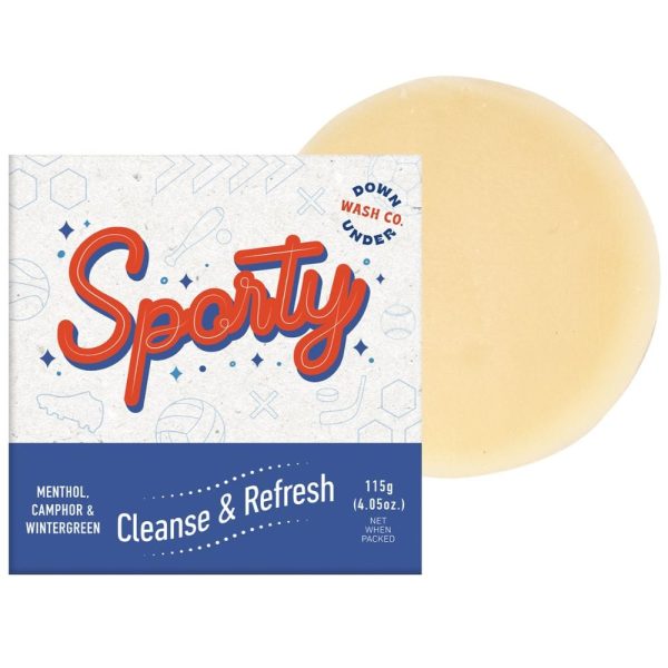 Downunder Wash Co Sporty Cleanse & Refresh Soap Bar 115g For Discount