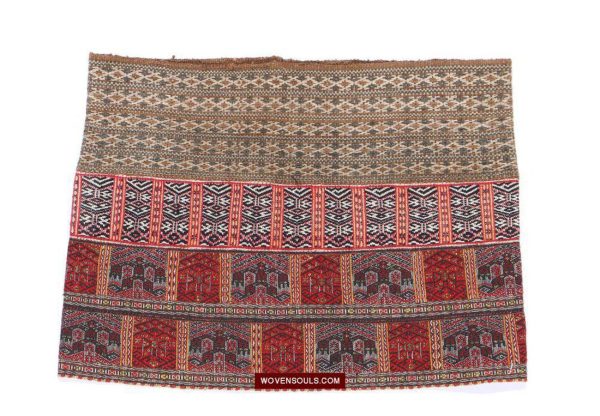 1485 Old Chinese Hainan  Ethnic Minority Woven Skirt on Sale