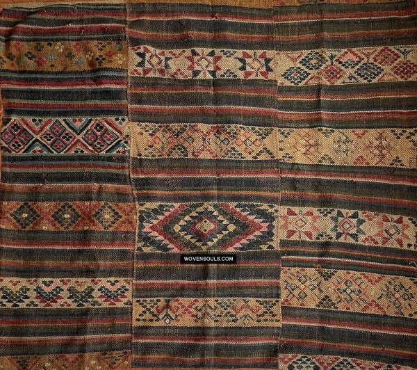 1302  Antique Bhutan Textile - Charkab Rain Cloak Supply