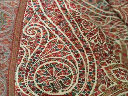 1395 Antique Kashmir Amlikar Pashmina Rumal Shawl Discount