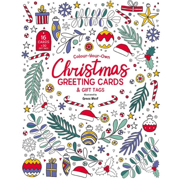 Colour Your Own -  Christmas Cards & Gift Tags For Sale