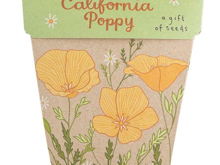 Sow  n Sow Gift of Seeds Greeting Card - California Poppy Discount