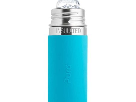 Pura Kiki Insulated Sippy Bottle 260ml - Aqua Cheap