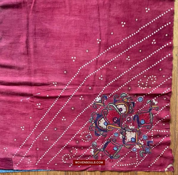 1607 Old Thar Rajasthan Wedding Odhana Shawl For Sale