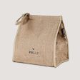 Pelli Big Break JUTE Insulated Lunch Bag - Natural For Cheap