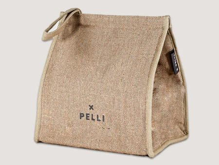 Pelli Big Break JUTE Insulated Lunch Bag - Natural For Cheap