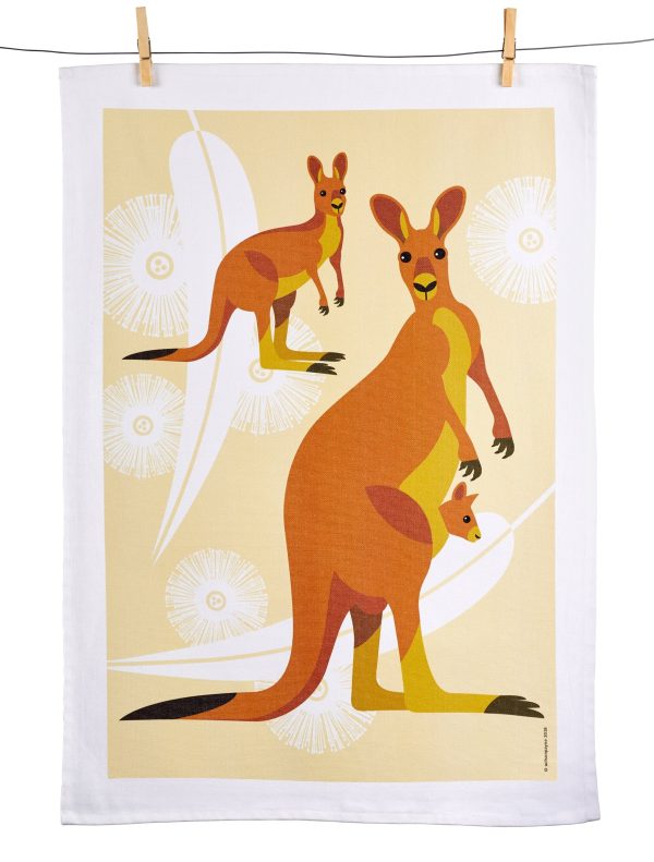 Wilson Payne Tea Towel Kangaroo Discount