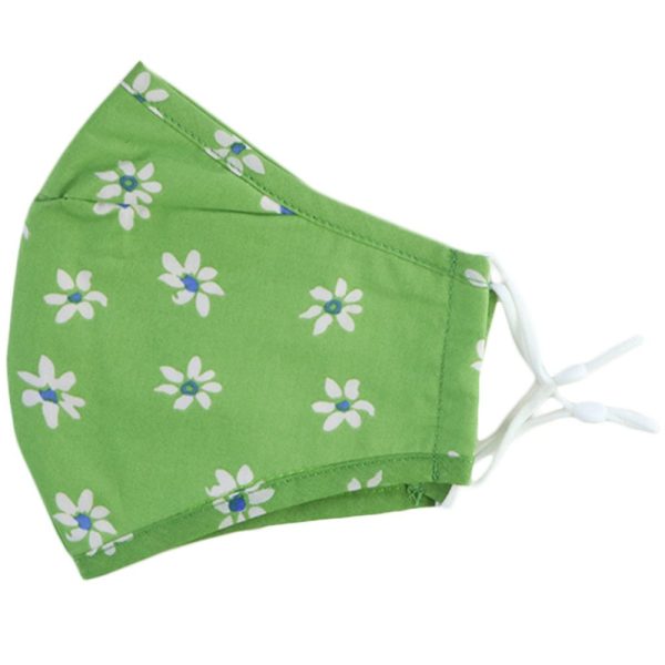 Reusable Cloth Face Mask - Green Daisy Hot on Sale