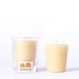 Queen B Beeswax Candle Votive in Glass + Refill Pack Sale