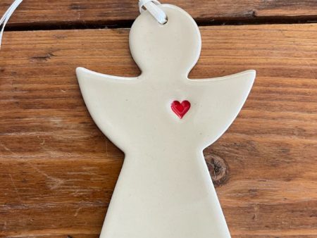 Paper Boat Press Ceramic Christmas Decoration - Angel Online