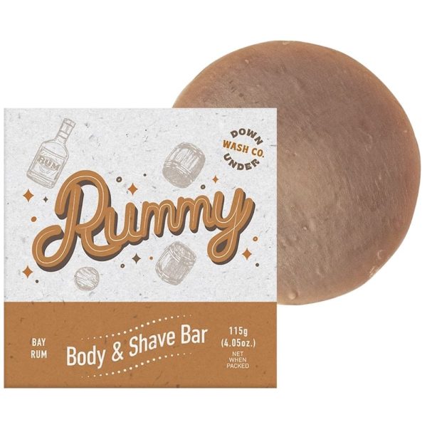 Downunder Wash Co Rummy Body & Shave Soap Bar 115g For Cheap