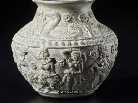 1682 Terracotta Vase w Dancers & Musicians Online