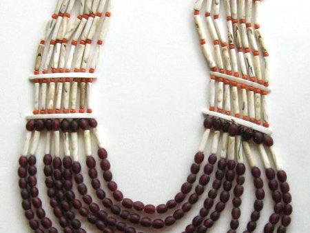 1130 Vintage Naga Tribal Bead Necklace Hot on Sale