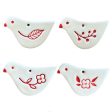 Paper Boat Press Ceramic Christmas Decoration - Little Red Bird on Sale