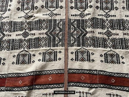 1667 Vintage Fulani Woven Blanket Textile Hot on Sale